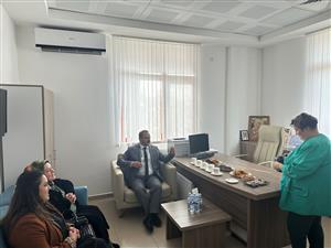 Rektör Arıbaş, TİKA Moldova-Aziz Sancar  Tanı ve Tedavi Hastanesi’ni ziyaret etti