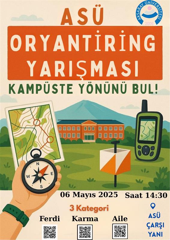 ASÜ Oryantiring Yarışması: Kampüste Yönünü Bul