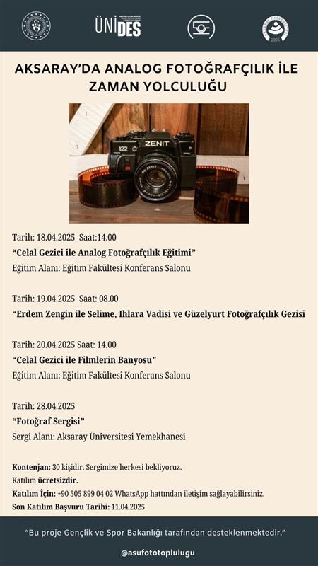 Aksaray'da Analog Fotoğrafçılık ile Zaman Yolculuğu